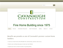 Tablet Screenshot of cavanaughconstruct.com